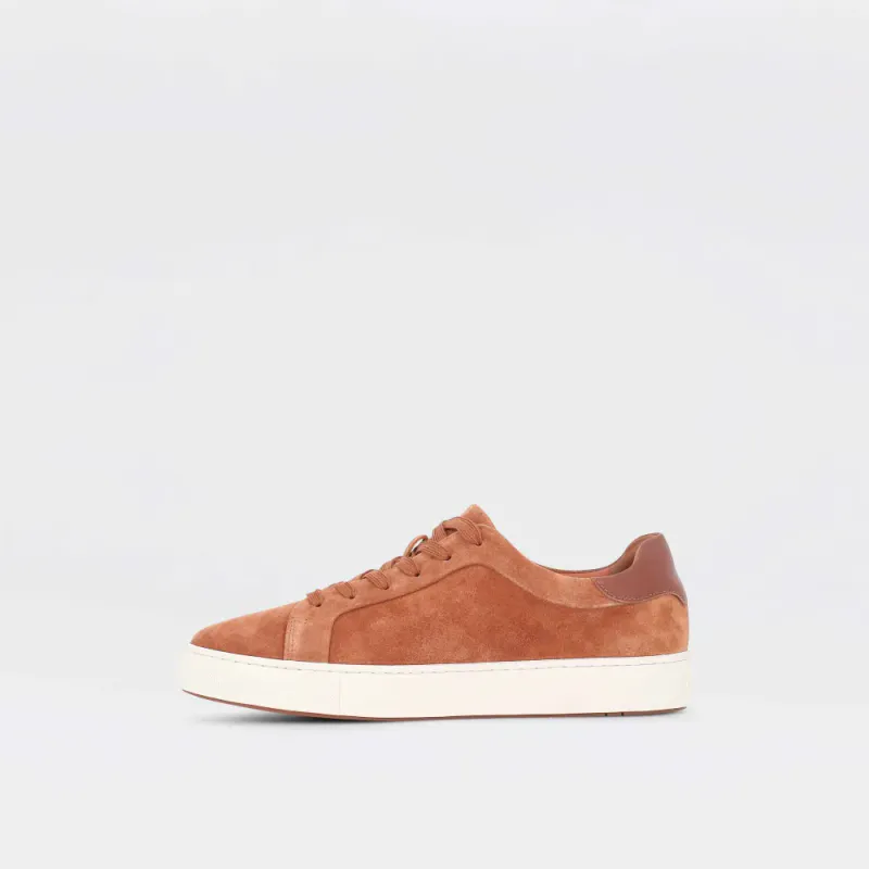 Candy - camelbrune sneakers til herre i semsket skinn