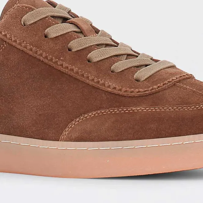 Hovedbilde Chisel - mørkebrune sneakers til herre i semsket ...