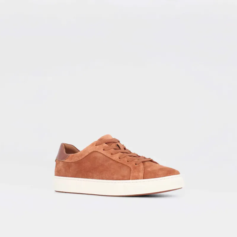 Candy - camelbrune sneakers til herre i semsket skinn